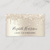 Glitter Lashes Gold Visitekaartje (Voorkant)