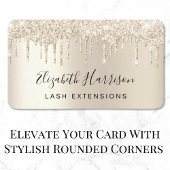 Glitter Lashes Gold Visitekaartje