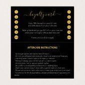 Glitter Lashes nazorg alles in één keer Visitekaartje (Binnenkant ongevouwen)