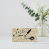 Glitter Lashes Visitekaartjes (Staand voorkant)