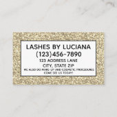Glitter Lashes Visitekaartjes (Achterkant)