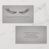 Glitter Lashes Wimper Extensions Silver Kaart Visitekaartje (Voorkant / Achterkant)