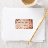 Glitter Leaves Winter Herfst Fairy Party Invitatio Etiket (Insitu)