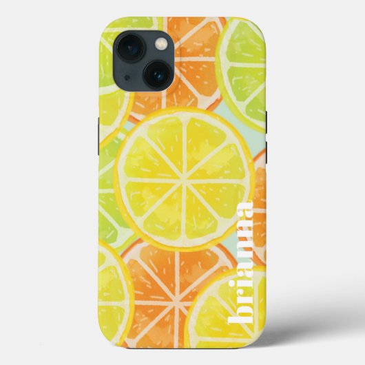 Glitter Lemon Case-Mate iPhone Hoesje (Achterkant)