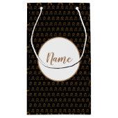 Glitter Leo Sign Astrology Specialized Klein Cadeauzakje (Achterkant)