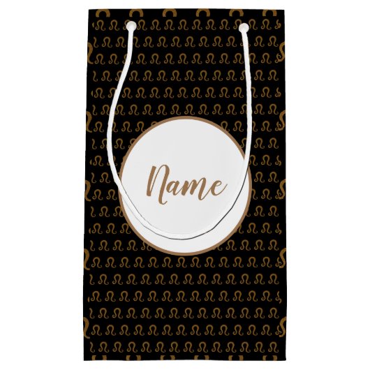 Glitter Leo Sign Astrology Specialized Klein Cadeauzakje (Voorkant)