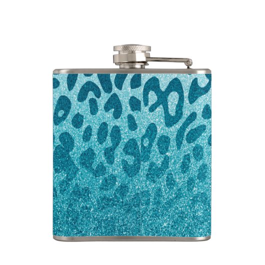 Glitter Leopard Heupfles (Achterkant)