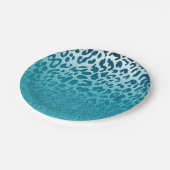 Glitter Leopard Papieren Bordje (Gekanteld)