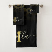 Glitter Leopard Print Bad Handdoek (Insitu)