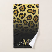 Glitter Leopard Print Bad Handdoek (Handdoek)