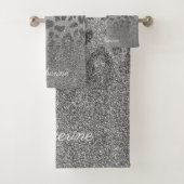 Glitter Leopard Print Bad Handdoek (Insitu)