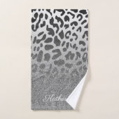 Glitter Leopard Print Bad Handdoek (Handdoek)