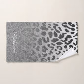 Glitter Leopard Print Bad Handdoek (Handdoek)