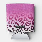 Glitter Leopard Print Blikjeskoeler (Achterkant)