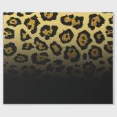 Glitter Leopard Print Cadeaupapier (Vlak)
