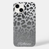 Glitter Leopard Print Case-Mate iPhone Case (Achterkant)
