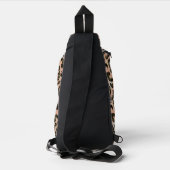 Glitter Leopard Print Crossbody Sling Bag (Achterkant)