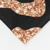 Glitter Leopard Print Fleece Deken (Hoek)