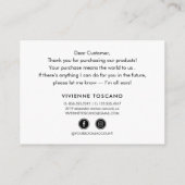 GLITTER LEOPARD PRINT - Hartelijk dank voor uw aan Informatiekaartje (Achterkant)