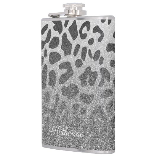 Glitter Leopard Print Heupfles (Links)