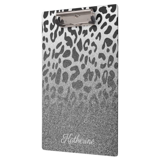 Glitter Leopard Print Klembord (Links)