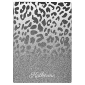 Glitter Leopard Print Klembord (Achterkant)