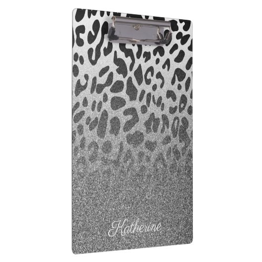 Glitter Leopard Print Klembord (Rechts)