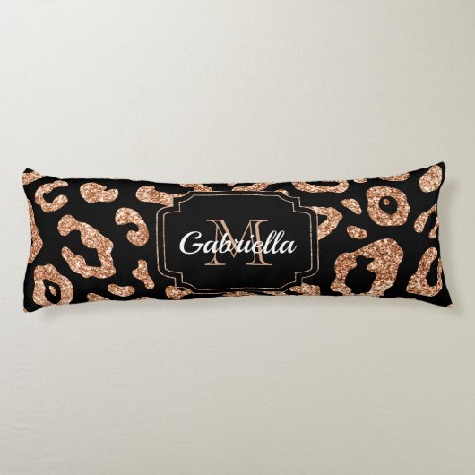 Glitter Leopard Print Lichaamskussen (Achterkant)