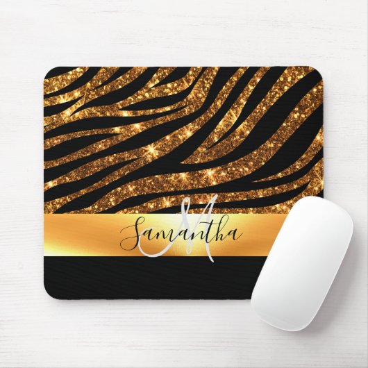 Glitter Leopard Print Muismat (Met muis)