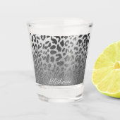 Glitter Leopard Print Shot Glas (Voorkant)