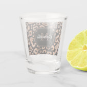 Glitter Leopard Print Shot Glas (Achterkant)