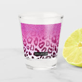 Glitter Leopard Print Shot Glas (Voorkant)