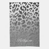 Glitter Leopard Print Theedoek (Verticaal)
