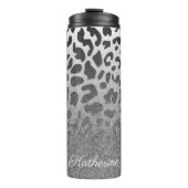 Glitter Leopard Print Thermosbeker (Voorkant)