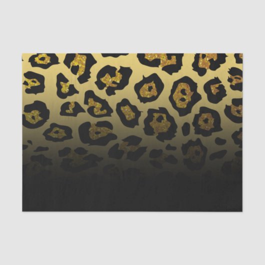 Glitter Leopard Print Tissuepapier (Voorkant)