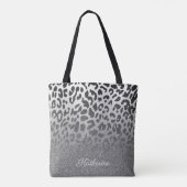 Glitter Leopard Print Tote Bag (Achterkant)