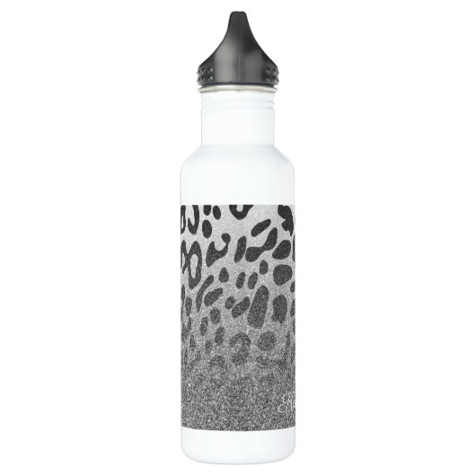 Glitter Leopard Print Waterfles (Links)