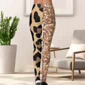 Glitter Leopard Sparkles Patroon Spot Wilde Kat Leggings