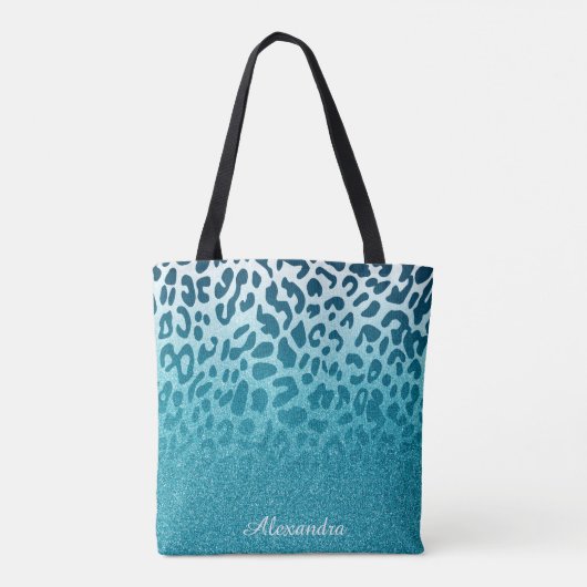 Glitter Leopard Tote Bag (Achterkant)