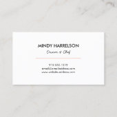 Glitter Lepel Whisk Spatel Bakkerij Catering Zwart Visitekaartje (Achterkant)