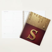 Glitter Letter S Luxe Drip Sparkle Bureaublad Stij Planner (Display)