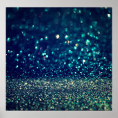 glitter  licht achtergrond: goud, zilver, b poster (Voorkant)