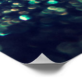 glitter  licht achtergrond: goud, zilver, b poster (Hoek)