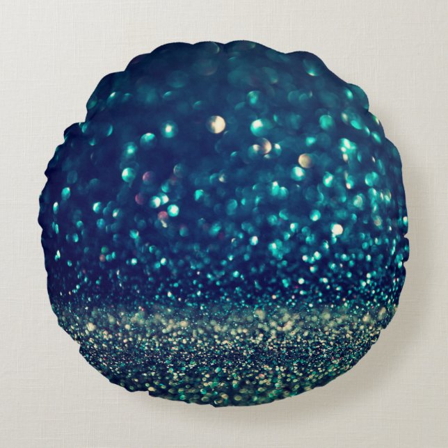 glitter  licht achtergrond: goud, zilver, b rond kussen (Voorkant)