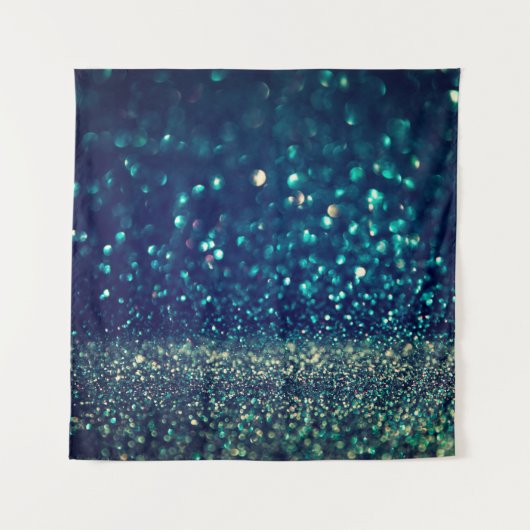 glitter licht achtergrond: goud, zilver, b wandkleed (Voorkant)