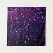 Glitter  licht achtergrond paars en zwart wandkleed (Voorkant (horizontaal))