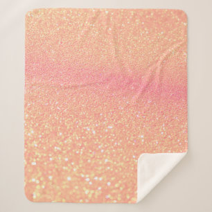 Glitter licht op zwarte achtergrond. Out-of-focus Sherpa Deken