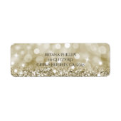 Glitter & Lichten Glamor Chic Golden Glam Etiket (Voorkant)