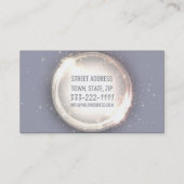 Glitter Light Circle Shimmering Star Paars Card Visitekaartje (Achterkant)
