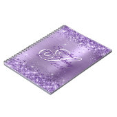 Glitter Light Paars Folie 50th Birthday Notitieboek (Linkerzijde)